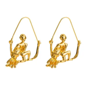 Aquarius artistic earrings (The water bearer)