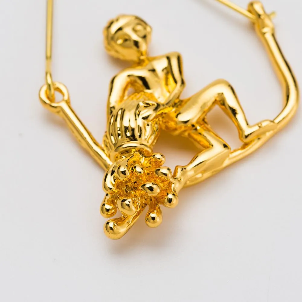 Aquarius artistic earrings (The water bearer)
