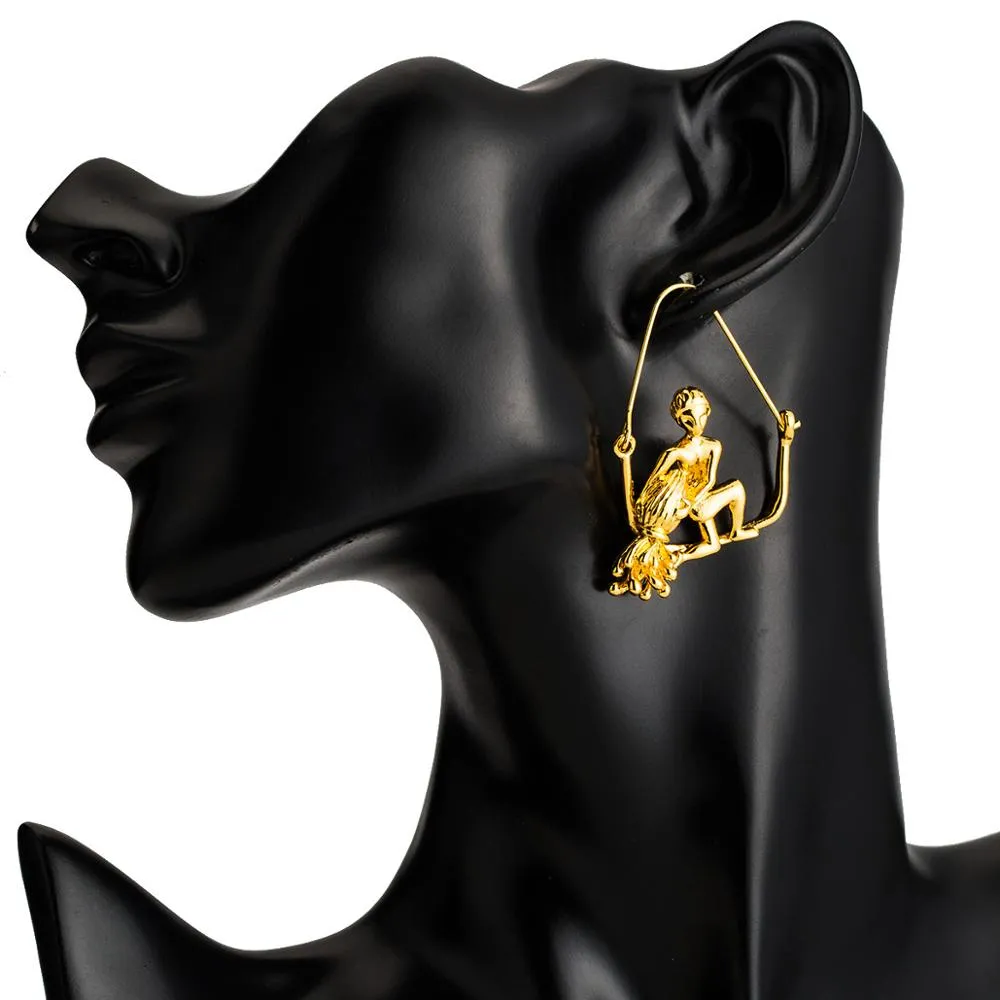 Aquarius artistic earrings (The water bearer)