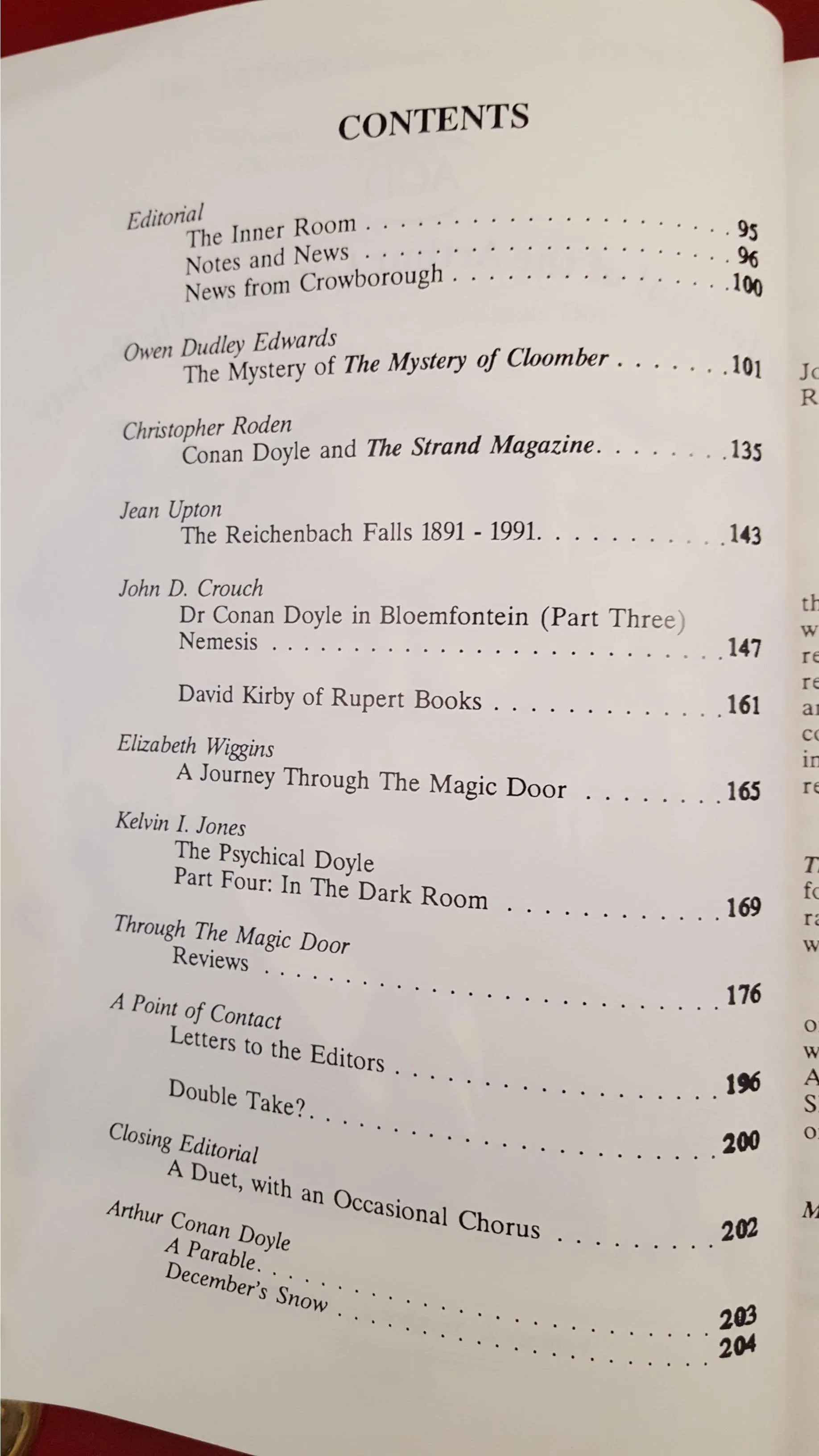 Arthur Conan Doyle - The Journal of, Volume 2, Number 2, Autumn 1991