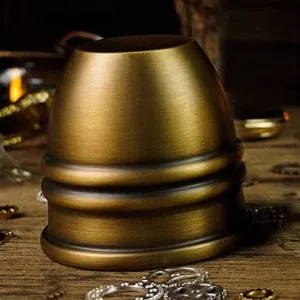 Artistic Chop cup and balls (Brass) by TCC