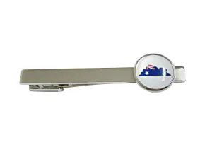 Australia Flag Iconic Opera House Square Tie Clip