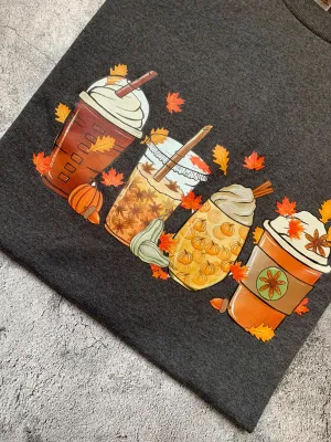 Autumn Coffee Tee - Adults 2XL