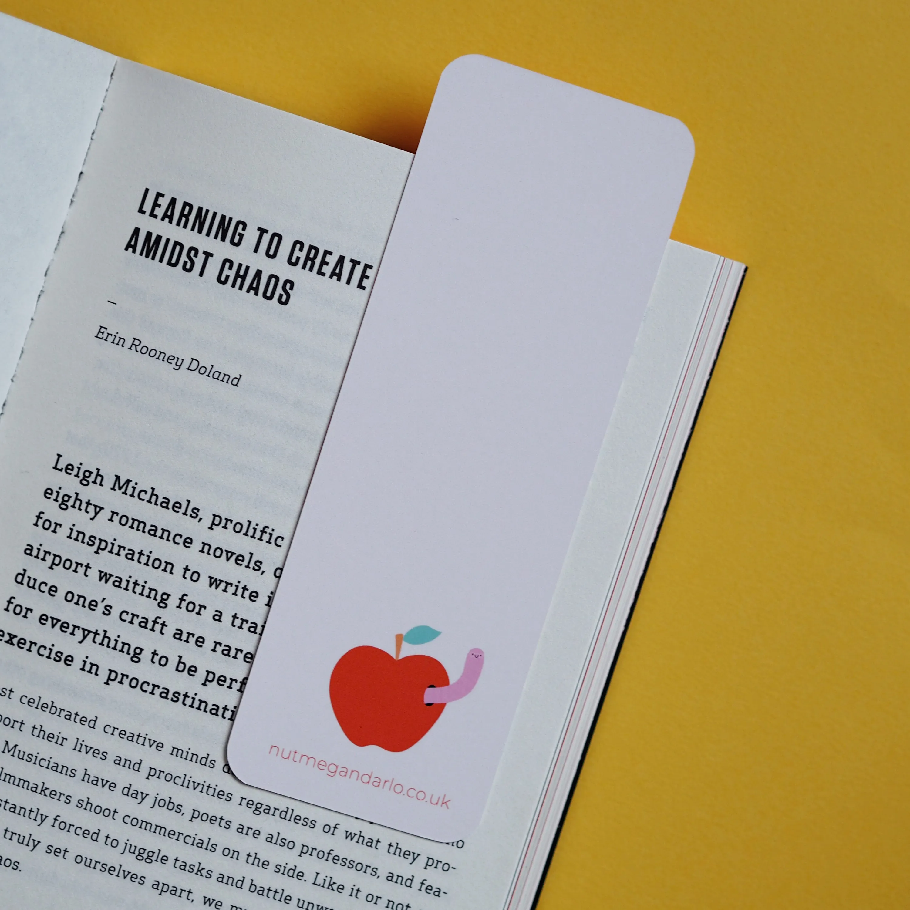 Autumn Insects Bookmark