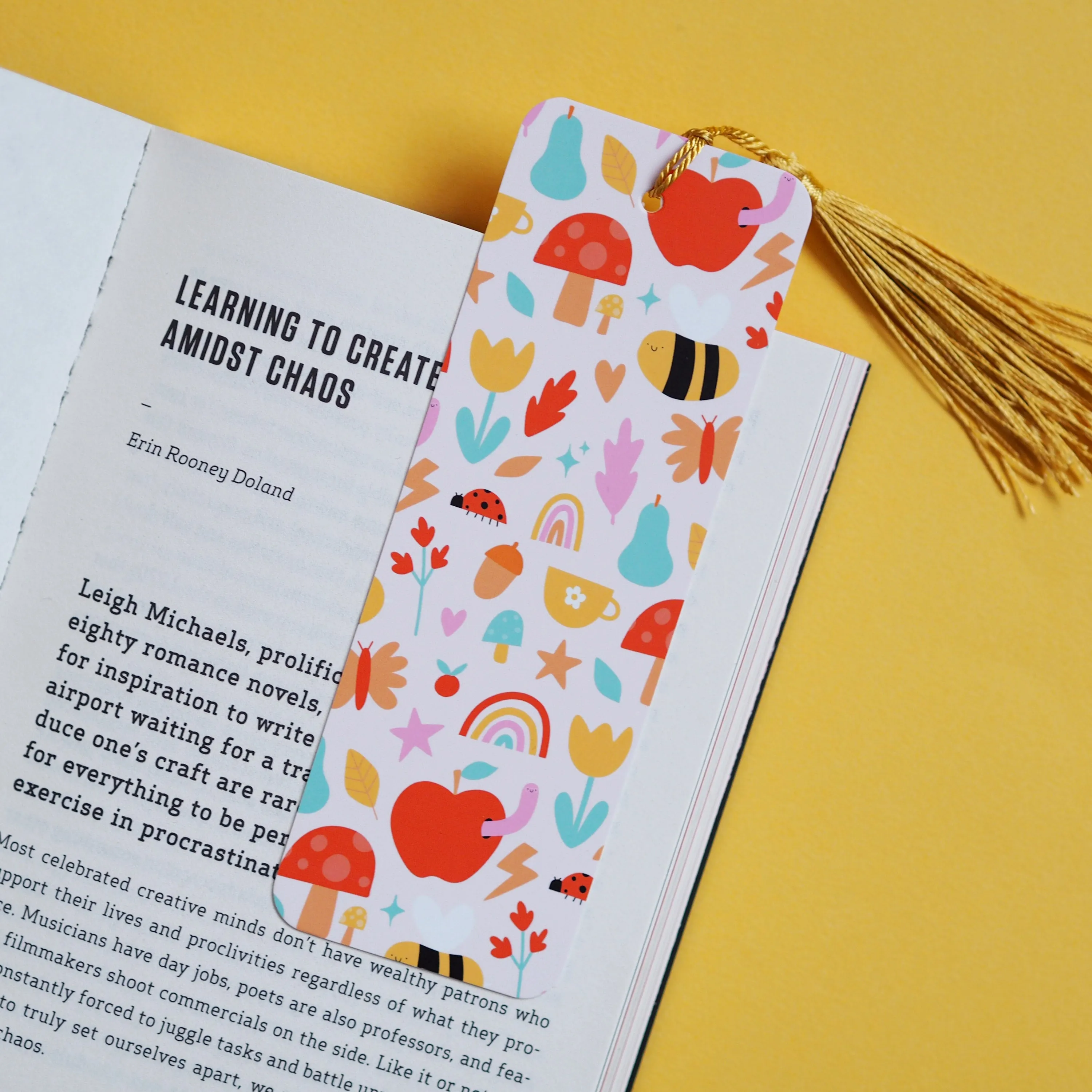 Autumn Insects Bookmark