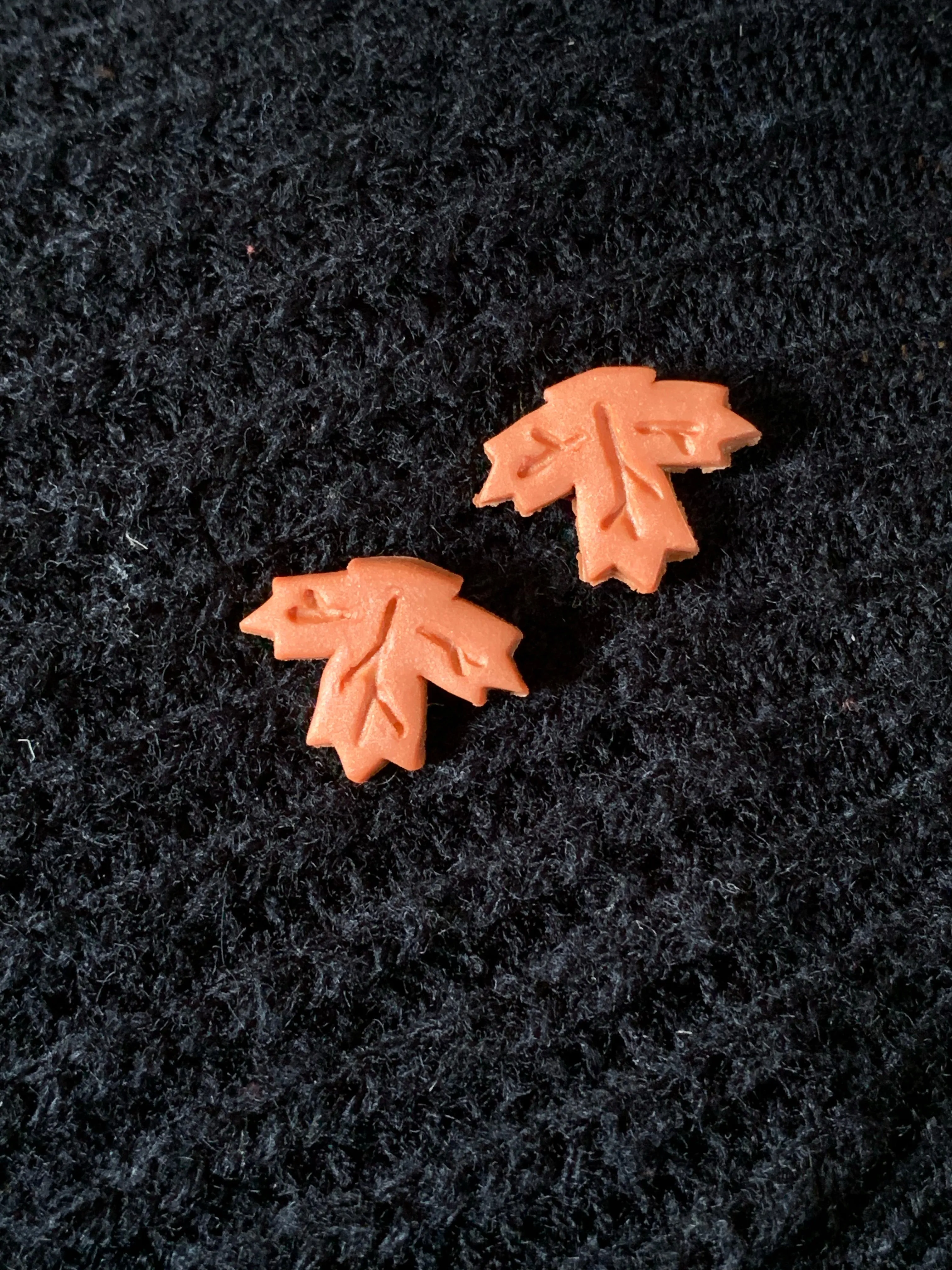 Autumn leaf studs