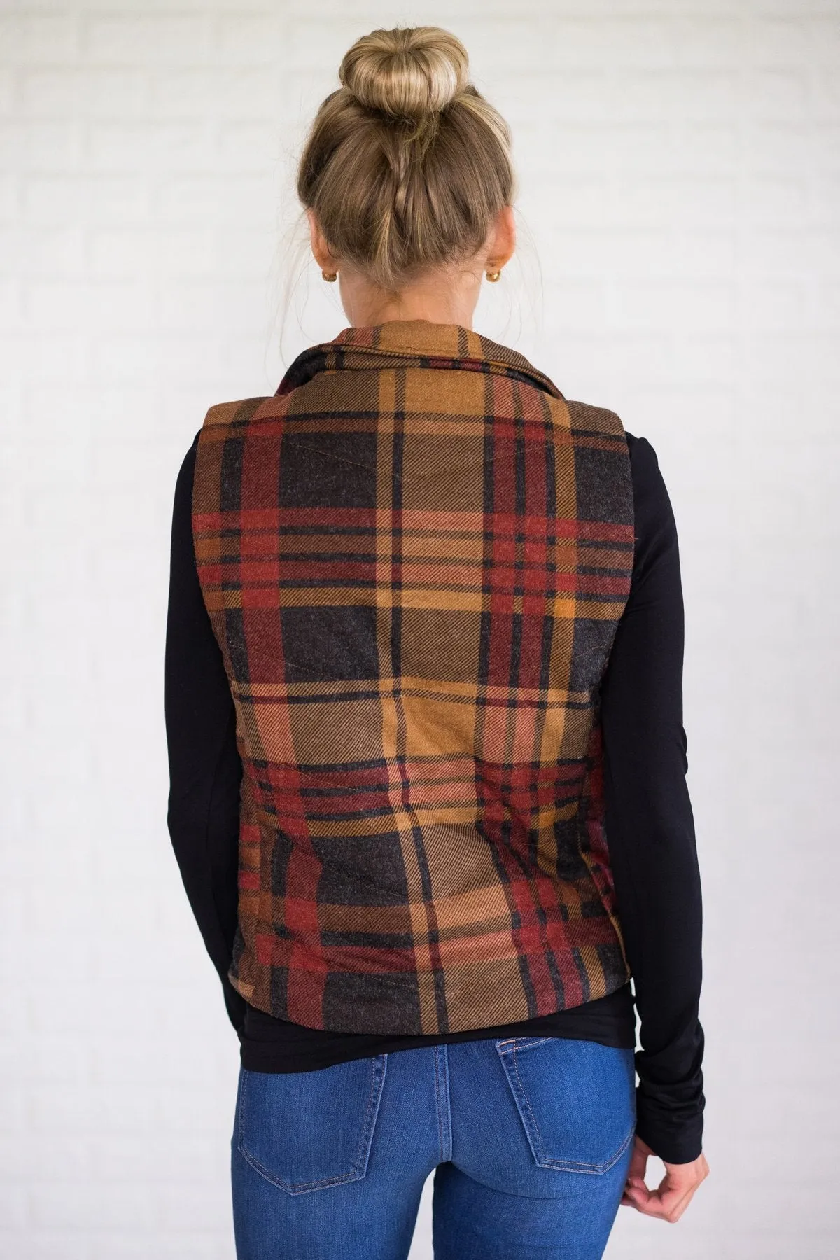 Autumn Plaid Vest