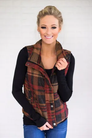 Autumn Plaid Vest