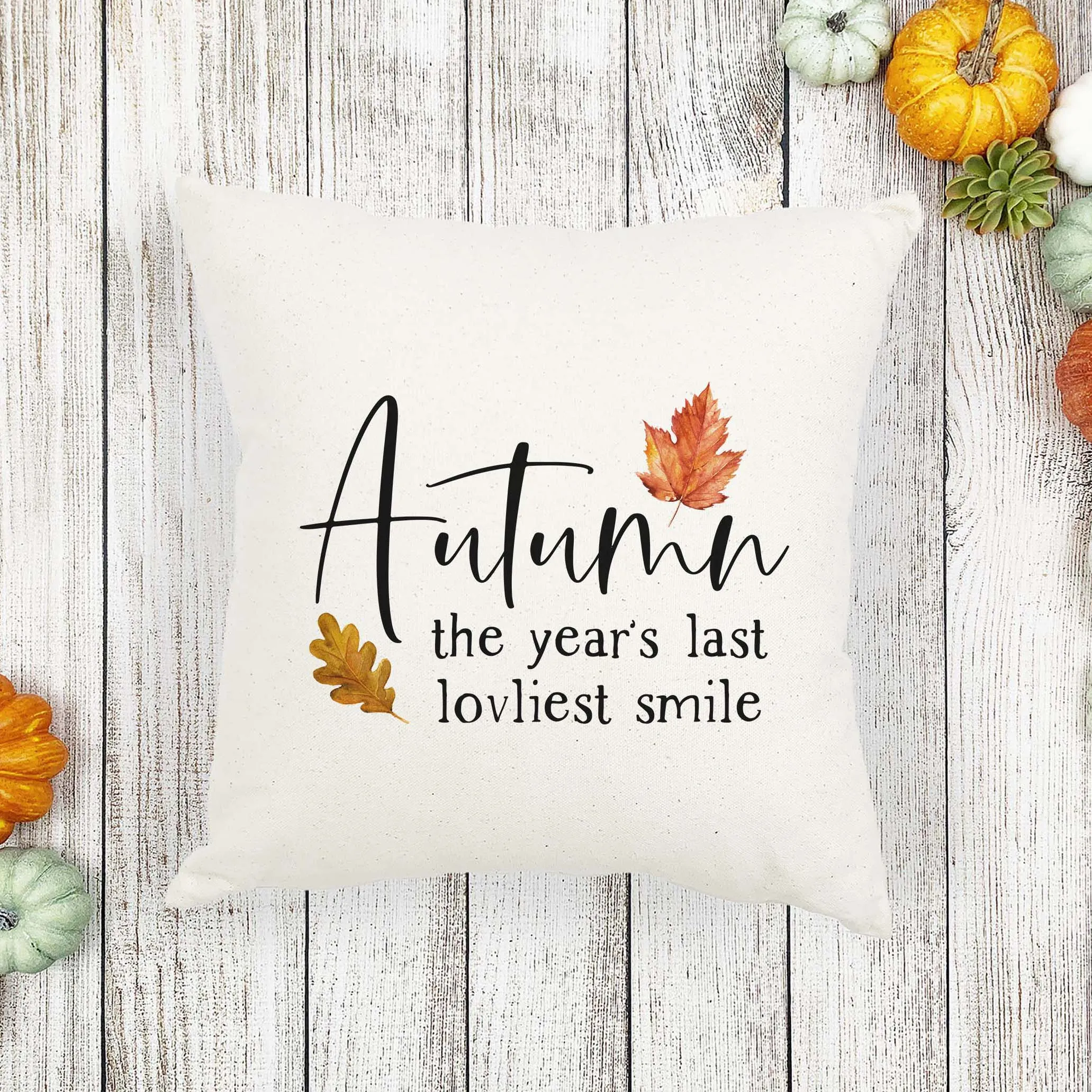 Autumn Quote Pillow Cover