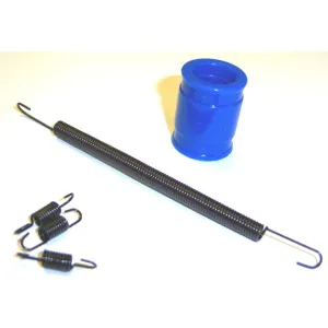 B7039-001 1/10 or 1/8 Scale Exhaust Silicone Joint 23mm Long Blue   Springs