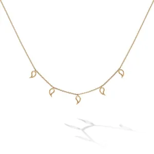 Birks Iconic Petale Yellow Gold Drop Necklace