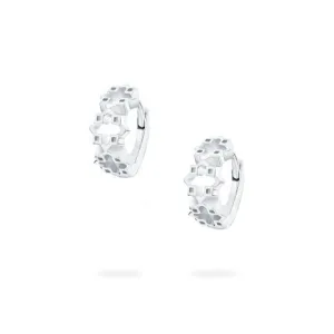 Birks Iconic Silver Muse Huggie Earrings