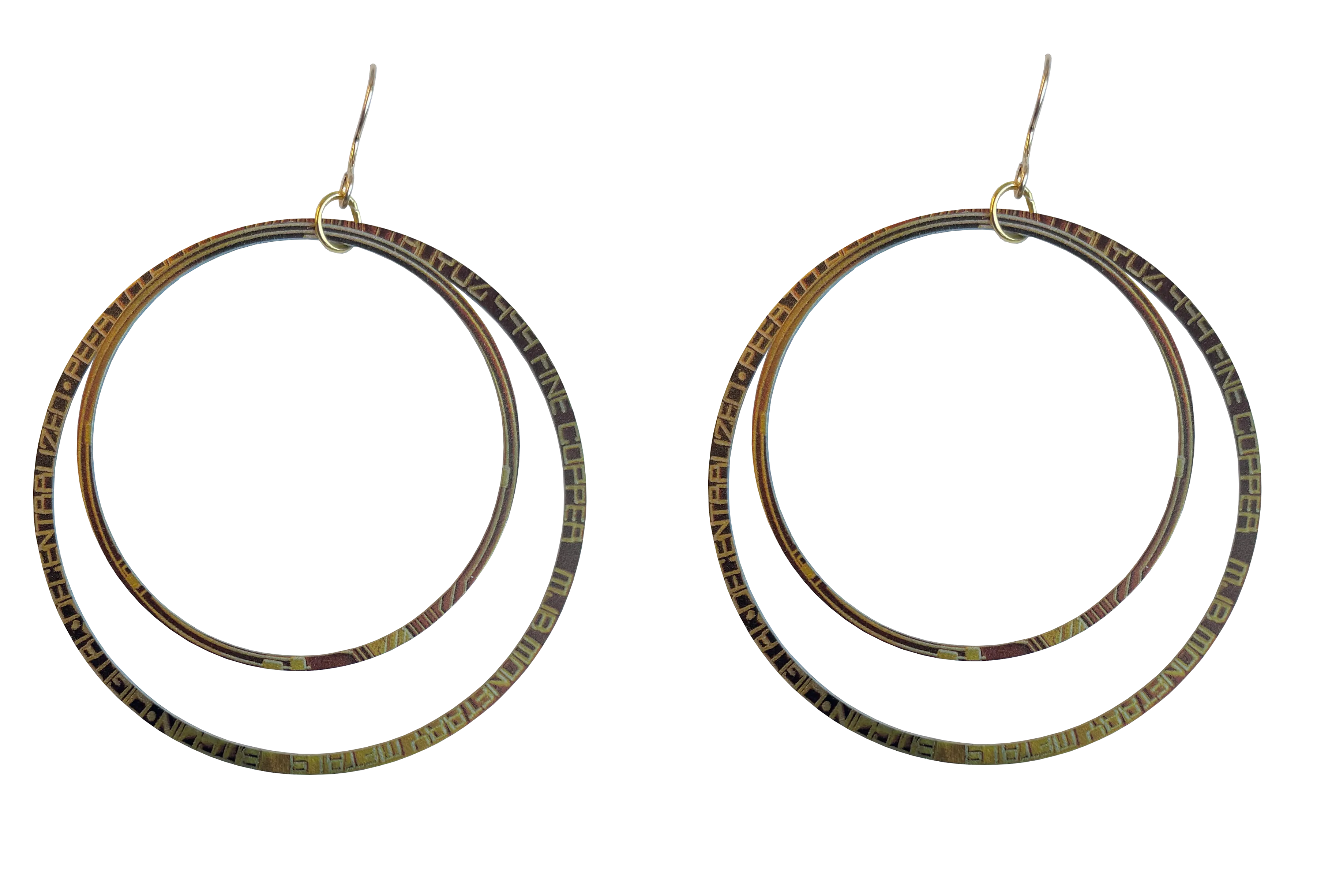 Bitcoin Hoop Earrings by d'ears