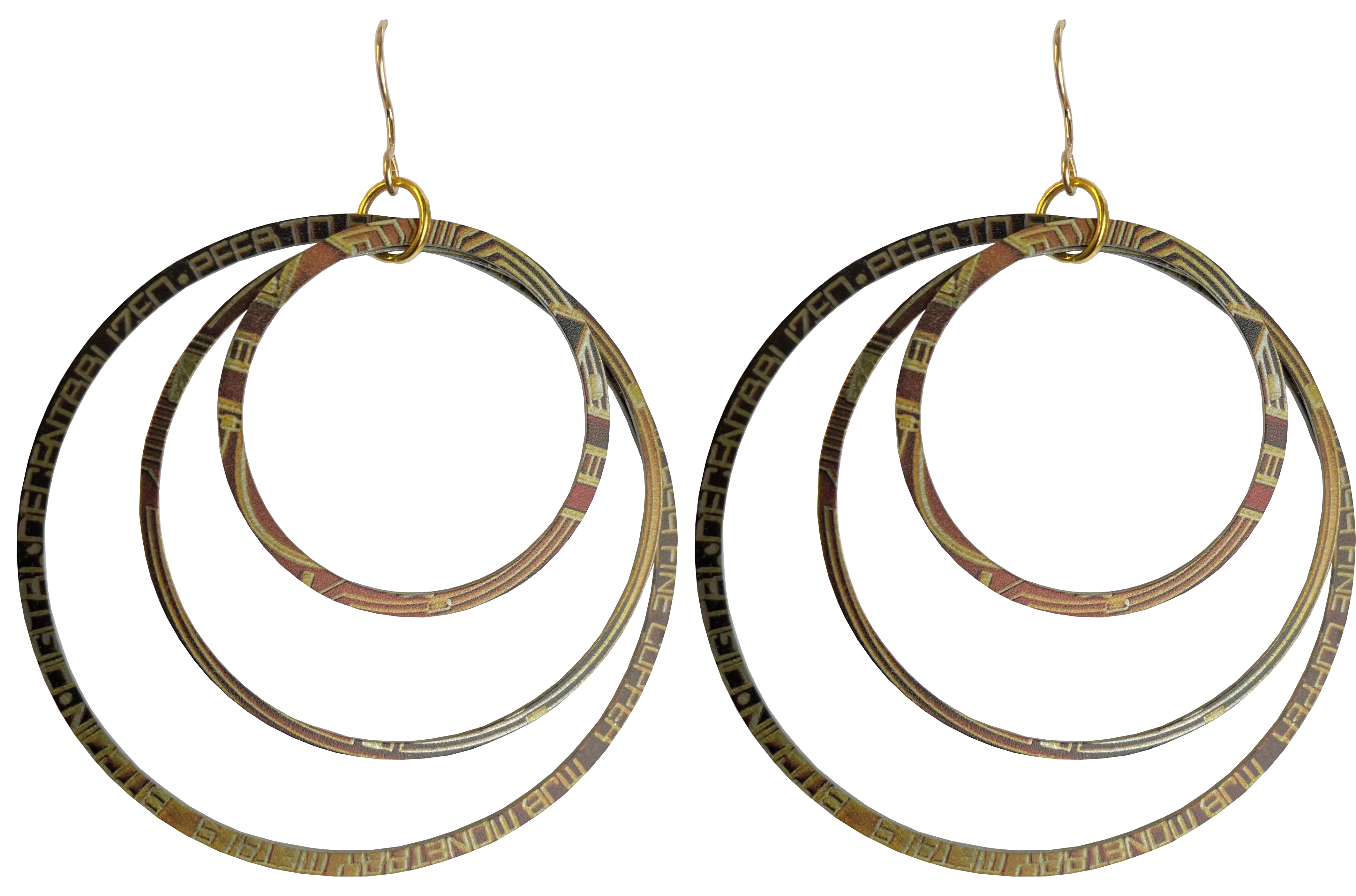 Bitcoin Hoop Earrings by d'ears