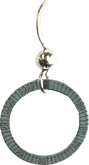 Bitcoin Hoop Earrings by d'ears