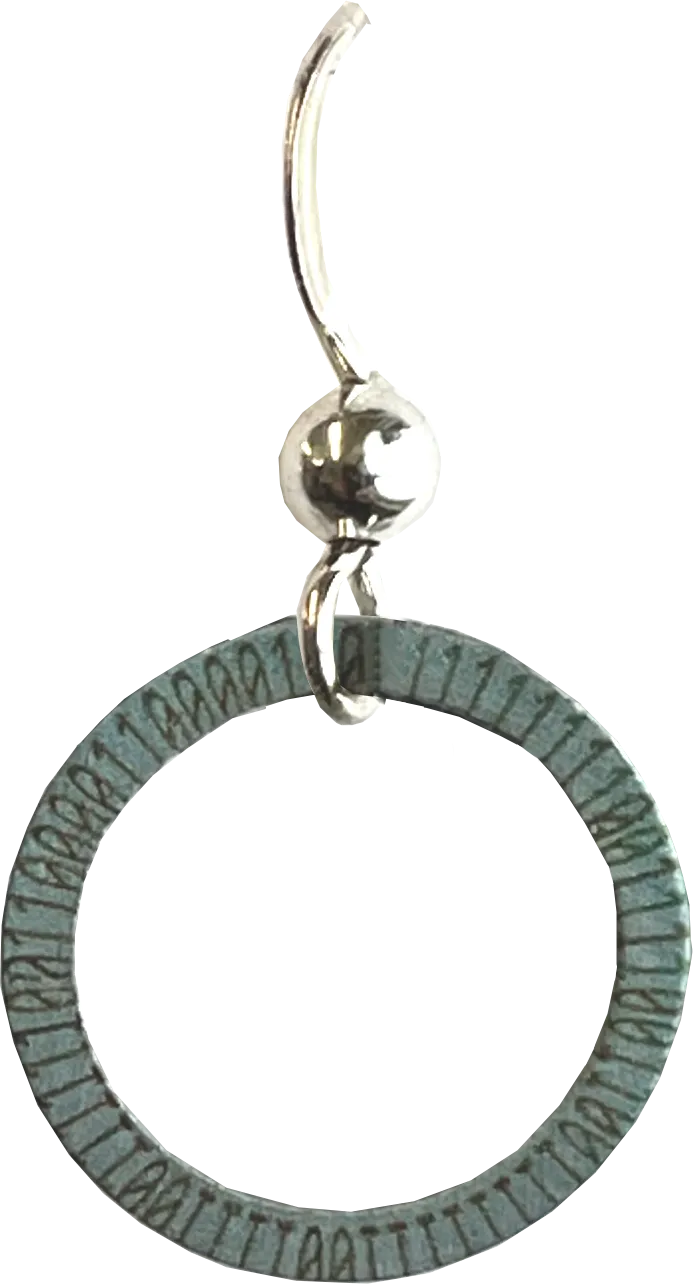 Bitcoin Hoop Earrings by d'ears