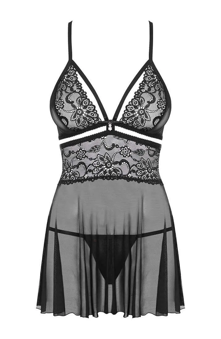 Black babydoll chemise - Playful & Private