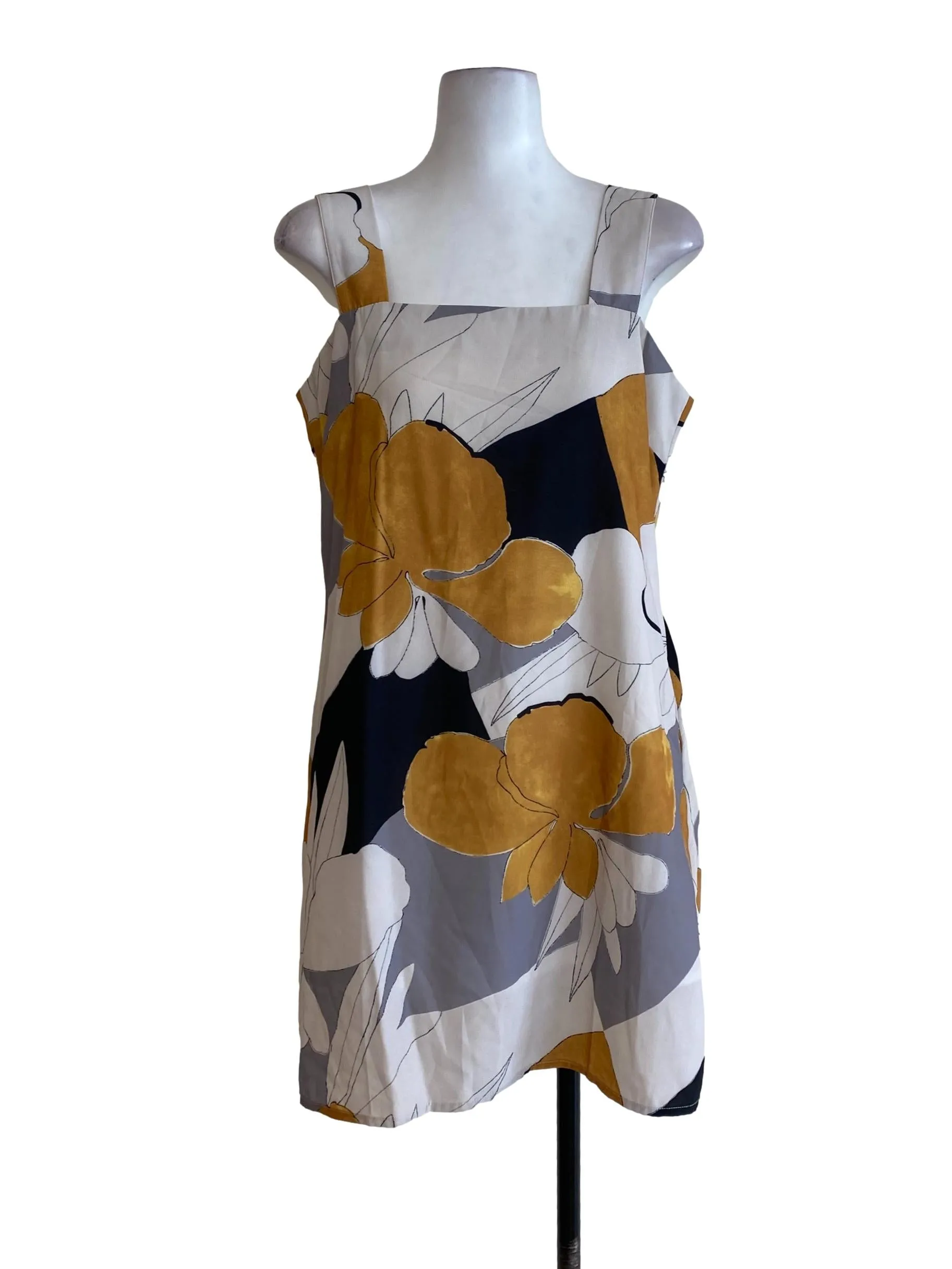 Black Colorful Floral Dress