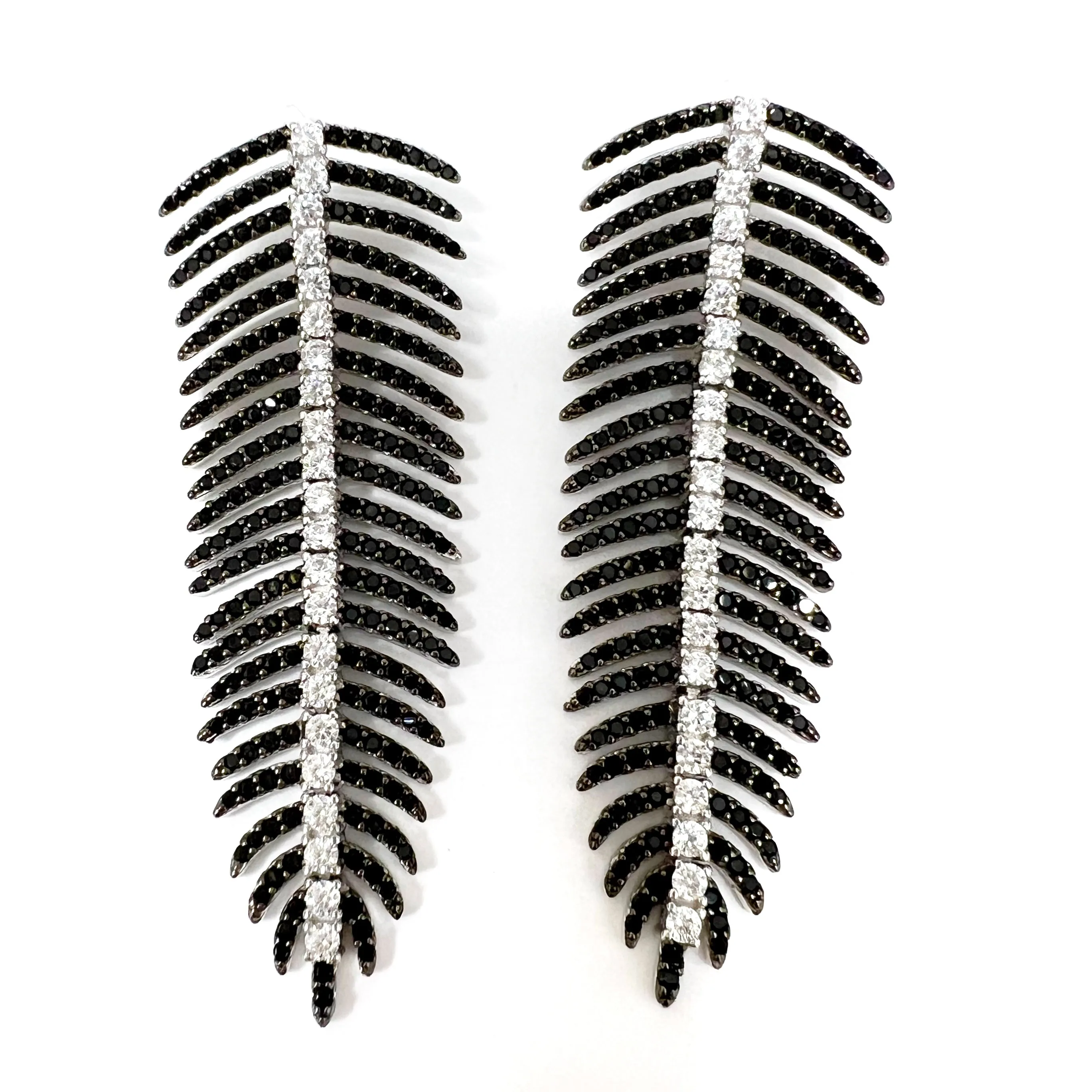 Black Feather Earrings