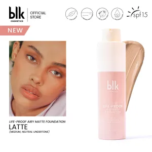 blk cosmetics Life-Proof Airy Matte Foundation Latte