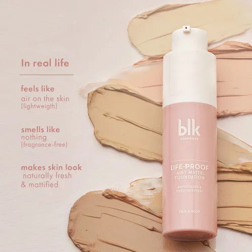blk cosmetics Life-Proof Airy Matte Foundation Latte