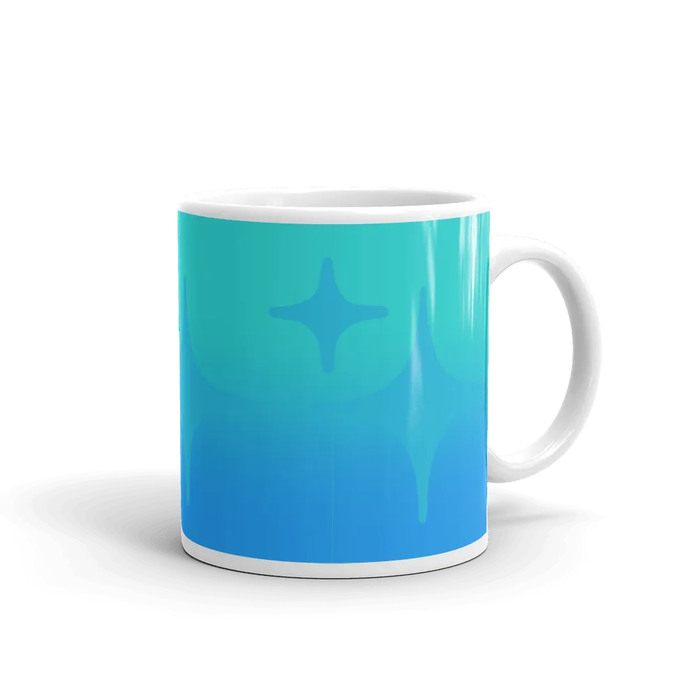 Blue Ghost Sparkle Mug