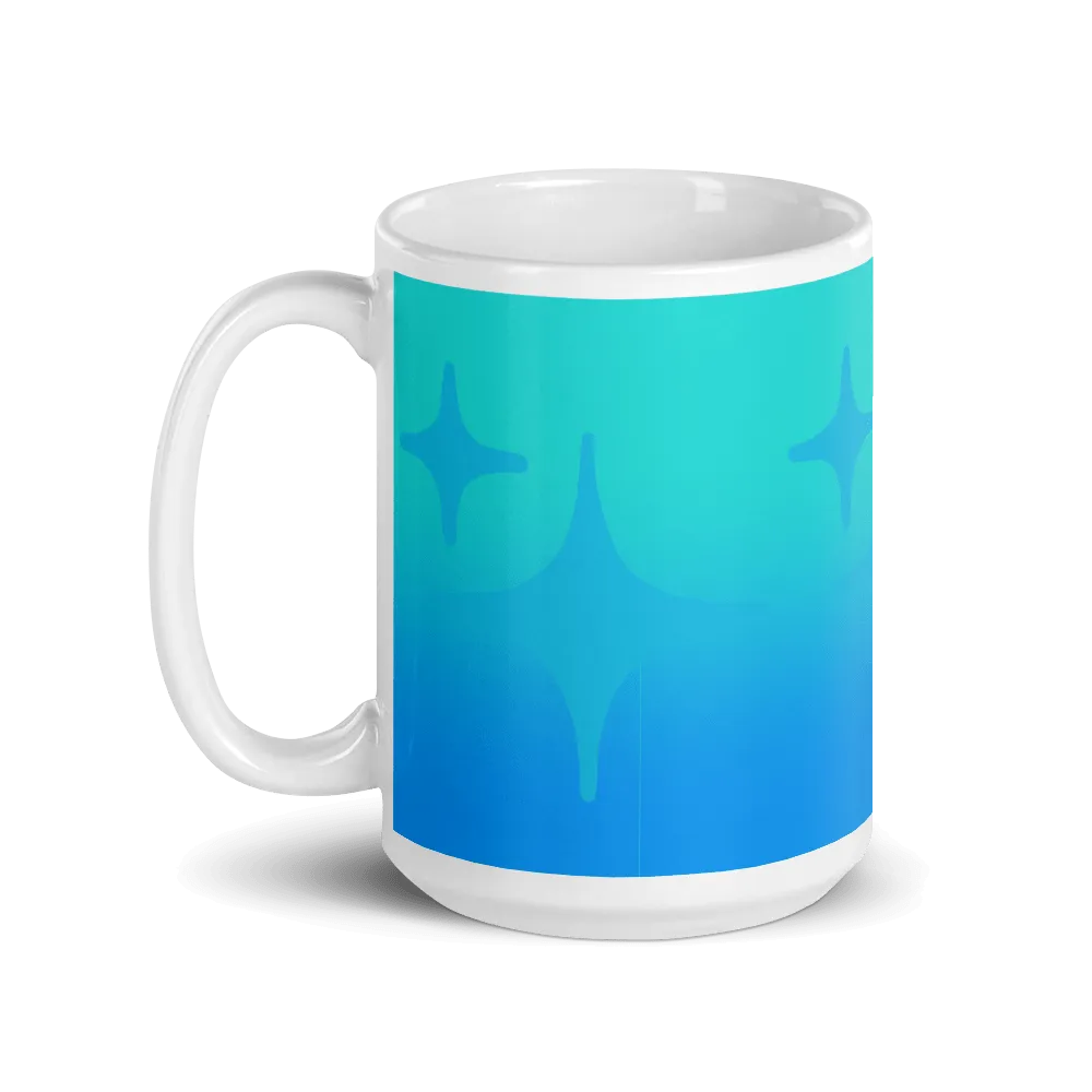 Blue Ghost Sparkle Mug