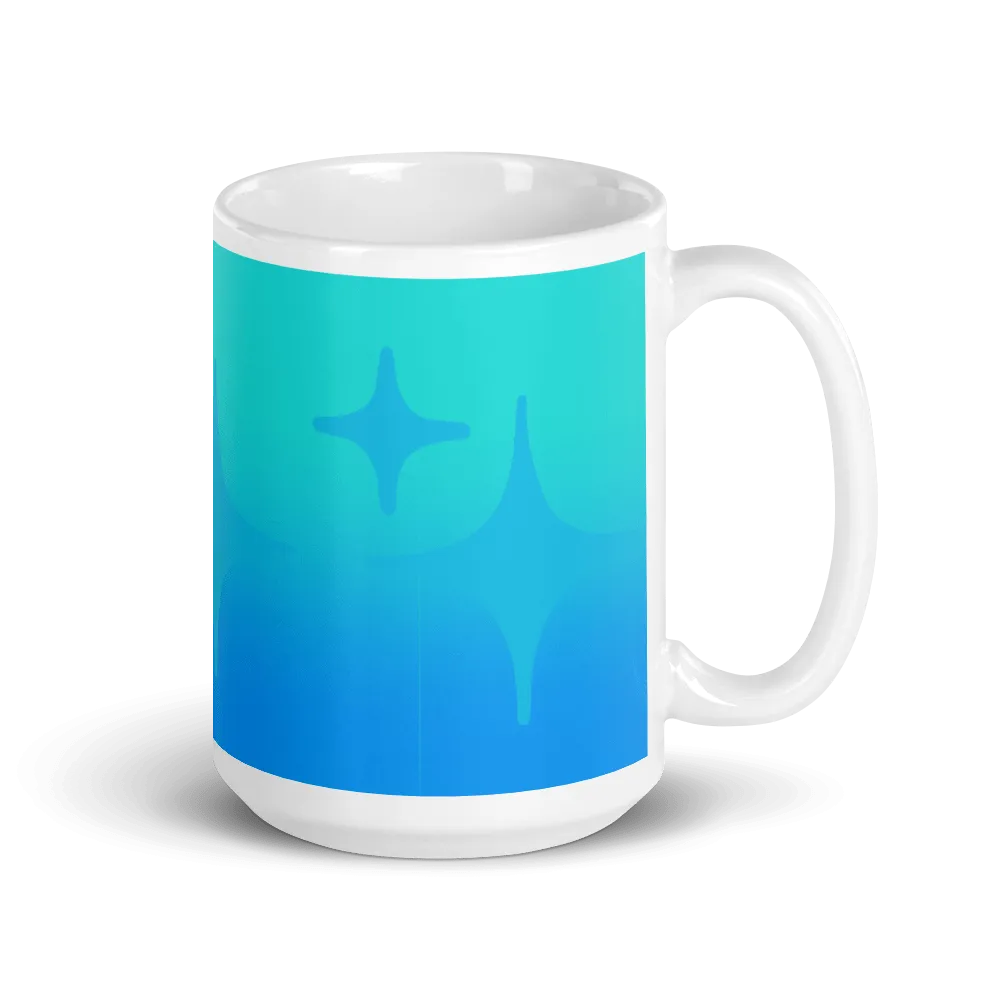Blue Ghost Sparkle Mug
