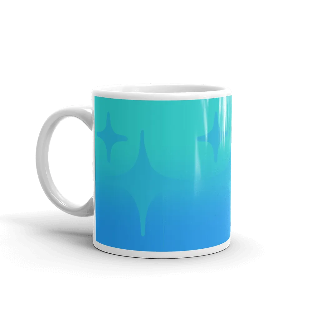 Blue Ghost Sparkle Mug