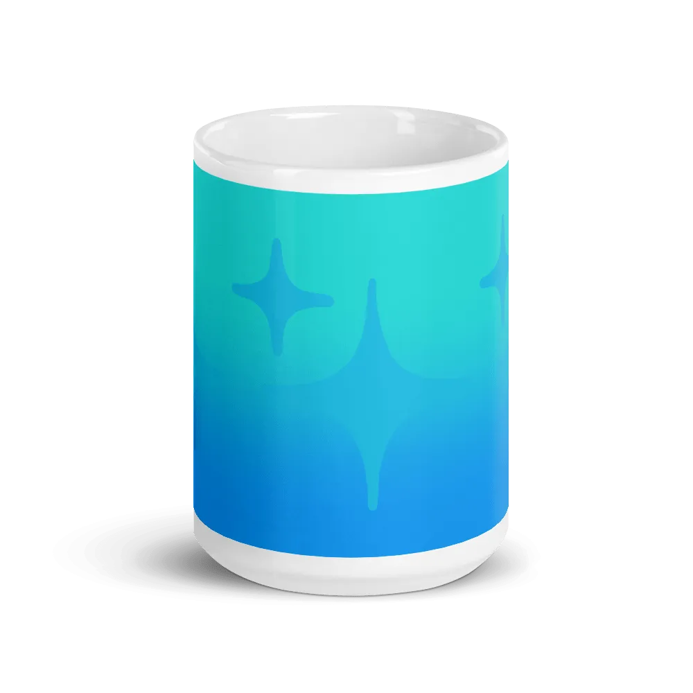 Blue Ghost Sparkle Mug