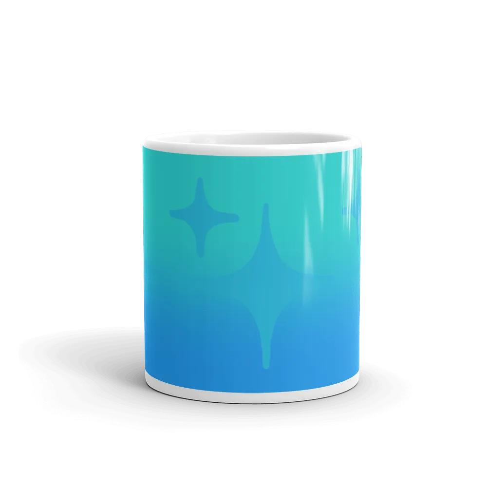 Blue Ghost Sparkle Mug