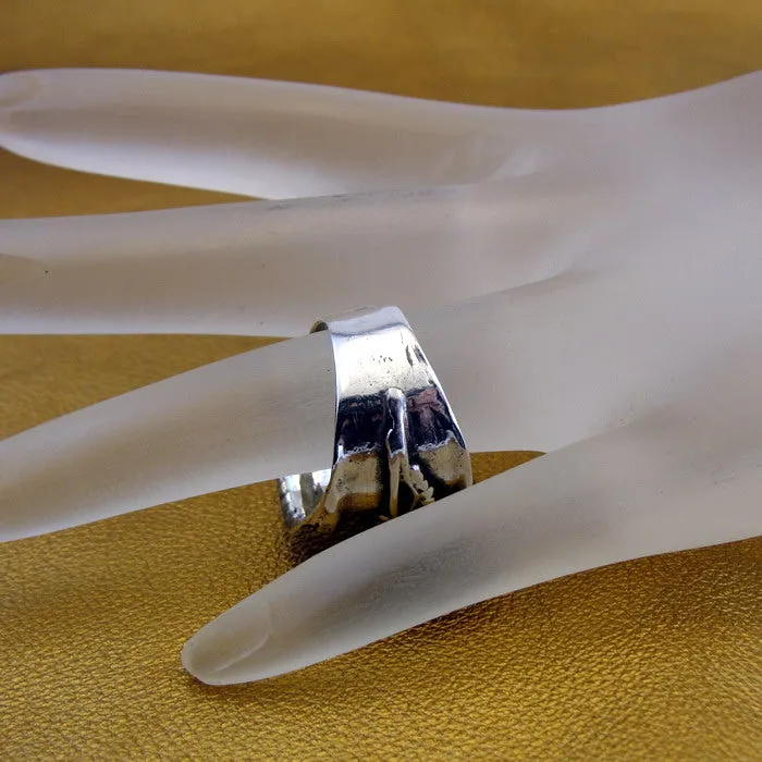 Blue Opal Ring 925 Sterling Silver 7,8,9,10 Handmade Hadar Designers  (H)