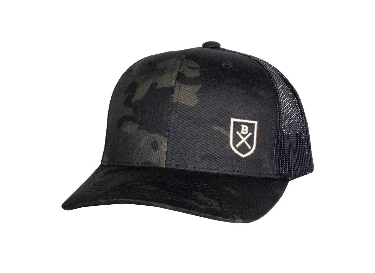 Bluesmiths Embroidered Shield Retro Trucker Cap