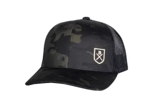 Bluesmiths Embroidered Shield Retro Trucker Cap
