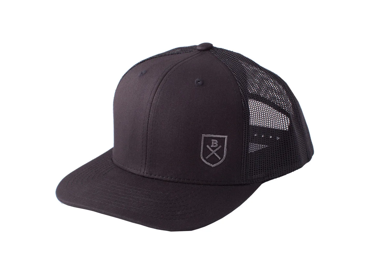 Bluesmiths Embroidered Shield Retro Trucker Cap