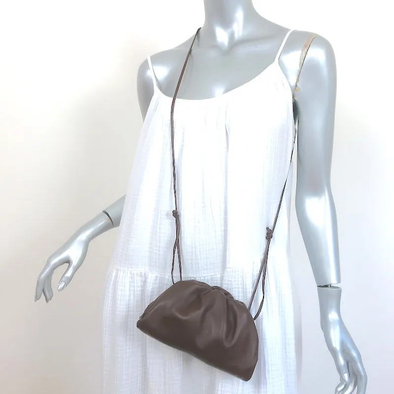 Bottega Veneta The Mini Pouch Dark Brown Leather Crossbody Bag
