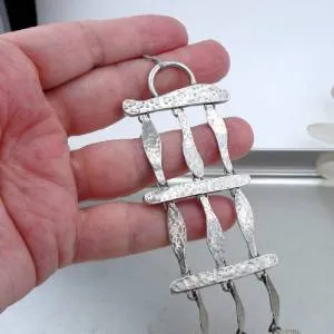 Bracelet 925 Sterling Silver Full of Presence Handmade Hadar Designers (H) SALE