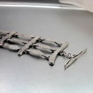 Bracelet 925 Sterling Silver Full of Presence Handmade Hadar Designers (H) SALE
