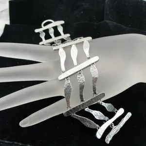 Bracelet 925 Sterling Silver Full of Presence Handmade Hadar Designers (H) SALE