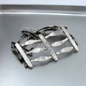 Bracelet 925 Sterling Silver Full of Presence Handmade Hadar Designers (H) SALE