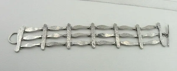 Bracelet 925 Sterling Silver Full of Presence Handmade Hadar Designers (H) SALE