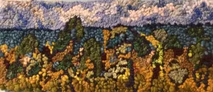 Branches on the Water Rug 8" x 19"