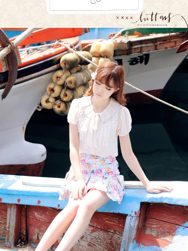 bright bouquet skirt