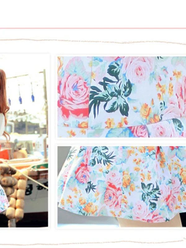 bright bouquet skirt