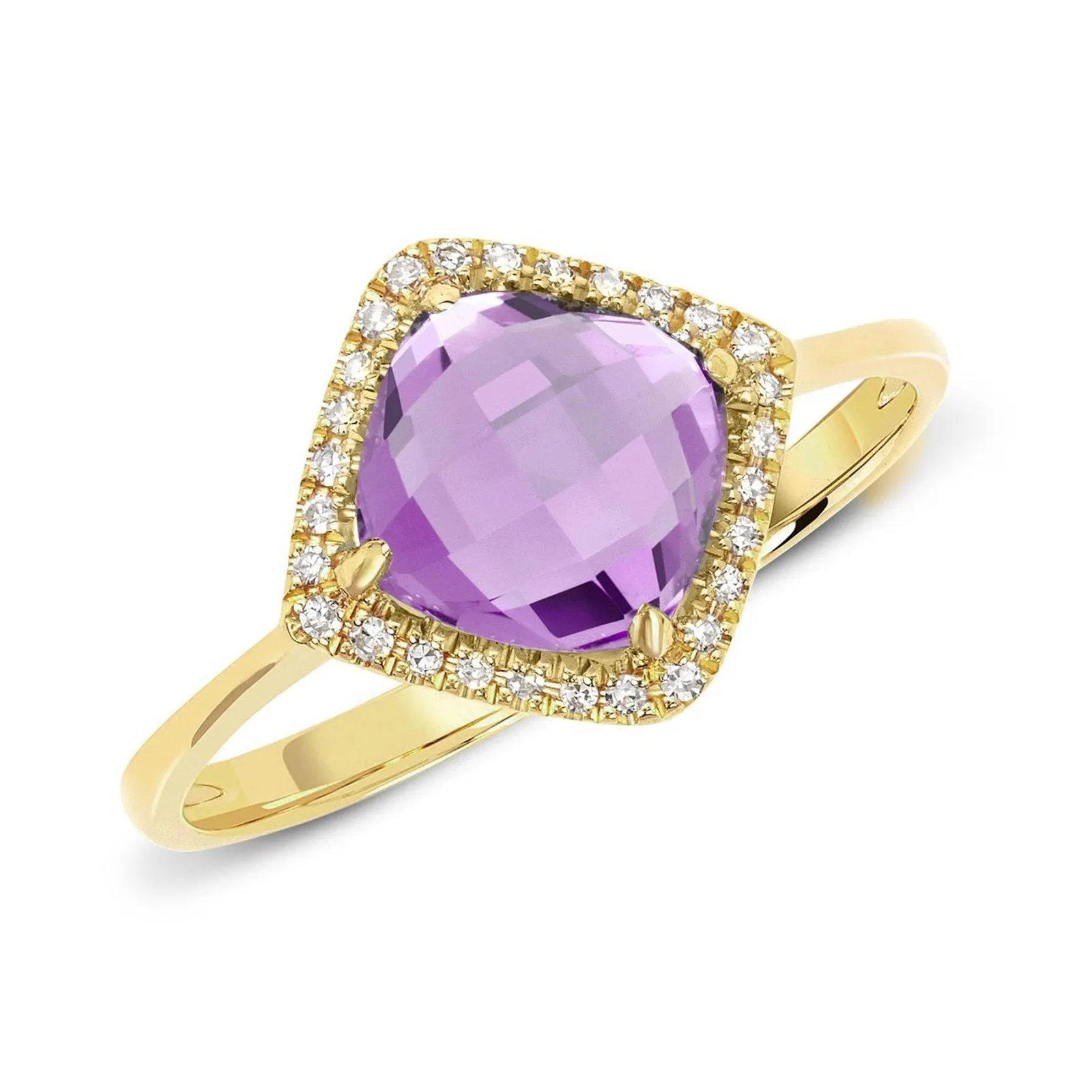 Bright Pink Amethyst Ring
