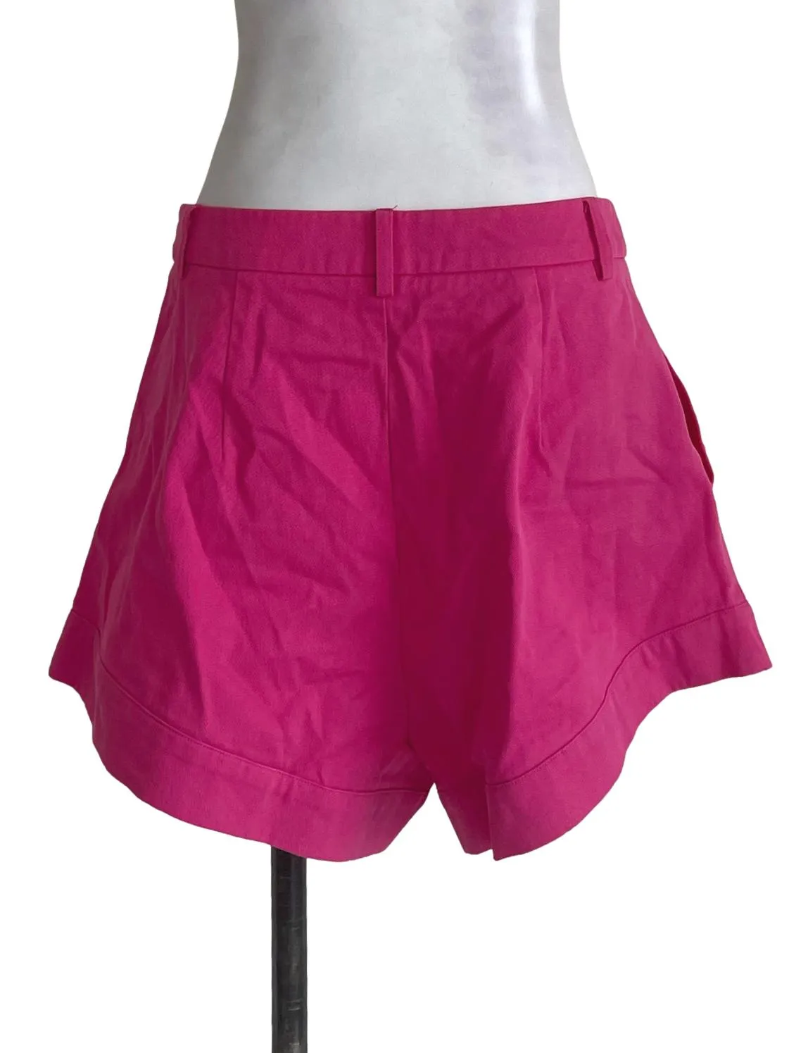 Bright Pink Denim Shorts