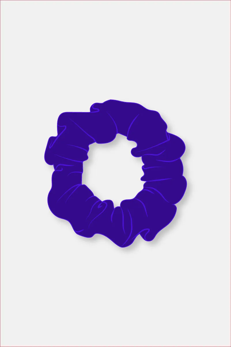 Bright Violet Matt Scrunchie