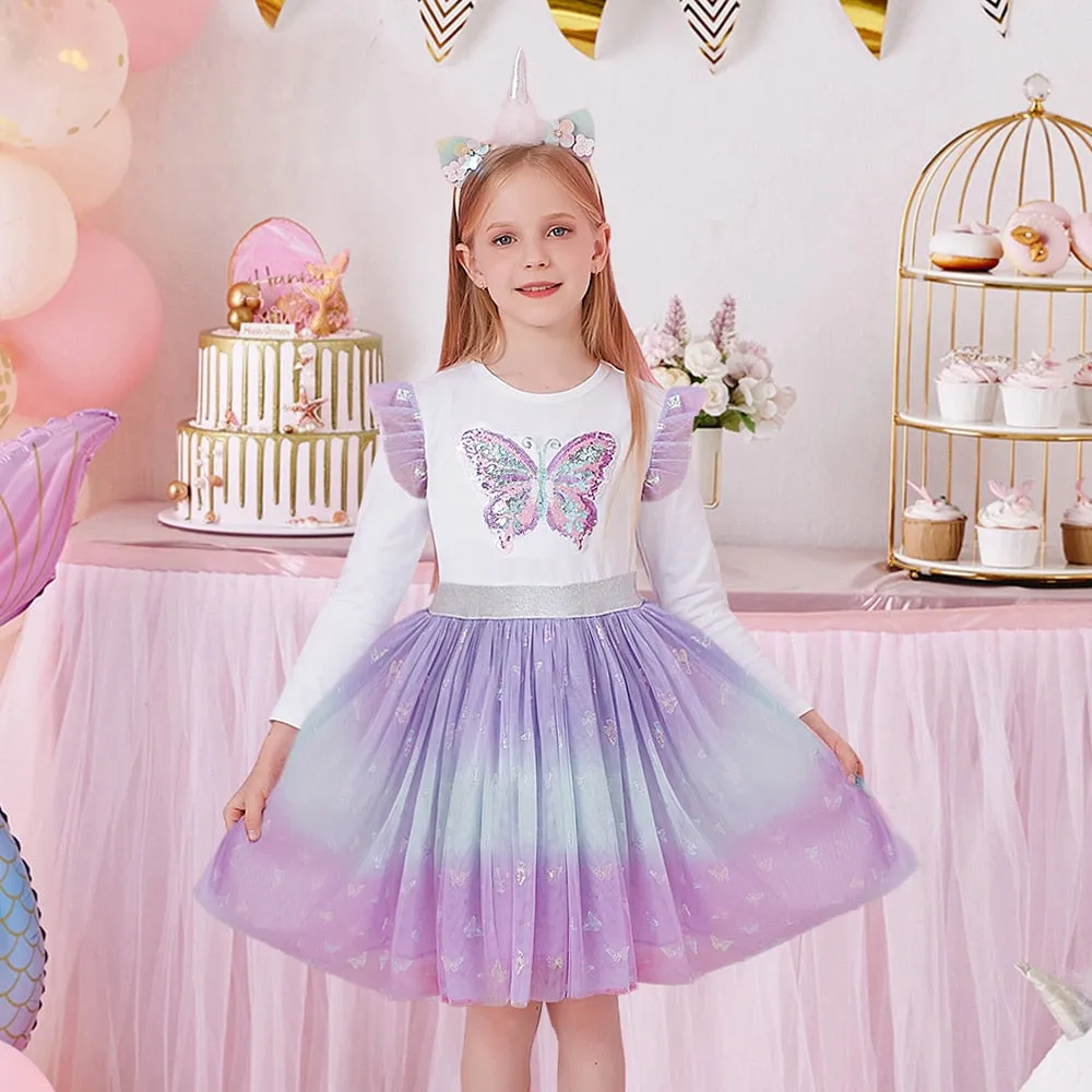 Butterfly Sequins Dress