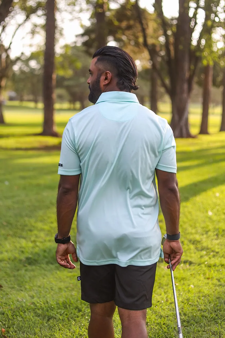 CA Iconic Golf Shirt | Aqua