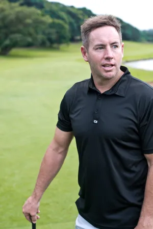 CA Iconic Golf Shirt | Black